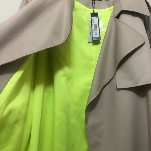 NWT $595 Alice + Olivia Adrien Trench Coat XS - Picture 15 of 15